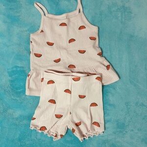 Carter's Light Pink Watermelon Kids Set